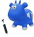 Farm Hoppers Award Winning Inflatable Bouncing Blue Cow Plus Pump