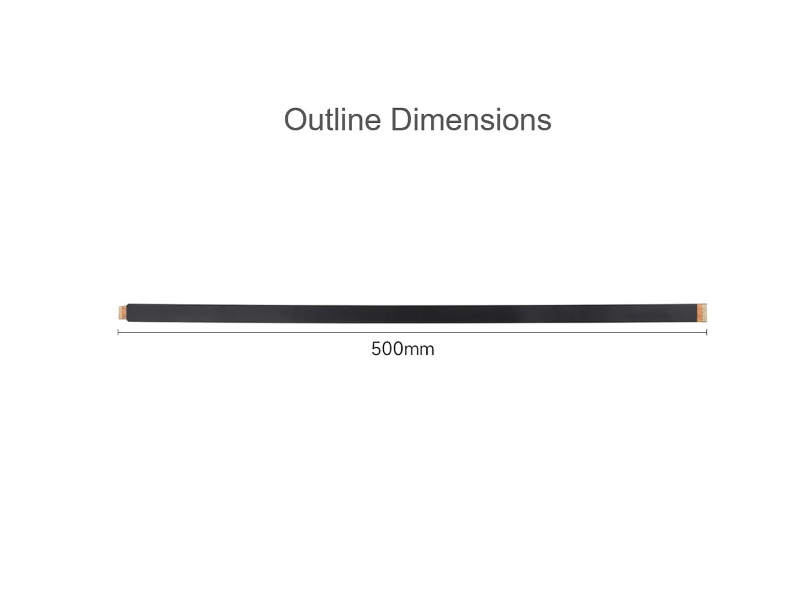 DSI FPC - Cable flexible para Raspberry Pi 5, 22 pines a 15 pines, cable de pantalla Pi5, adecuado para pantallas DSI, lámina de blindaje EMI, transmisión de señal más estable (500 mm)