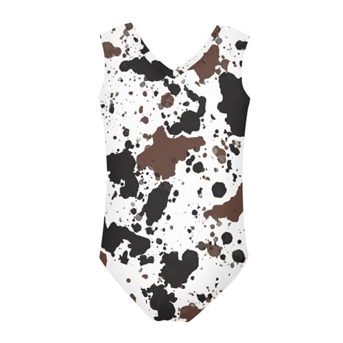 Jeiento Girls One-Piece Leotards Athletic Gymnastics Sleeveless Bodysuit Dancing Leotards 3-14 Y2