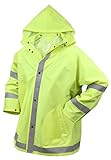 Rothco Reflective Rain Jacket, Safety Green, X-Large