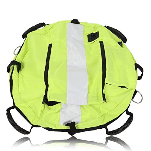 ANGGREK Floating Water Surface, Highly Visible Fluorescent Yellow Diving Buoy Marker, Large Zipper for Diving, Snorkeling and Fishing