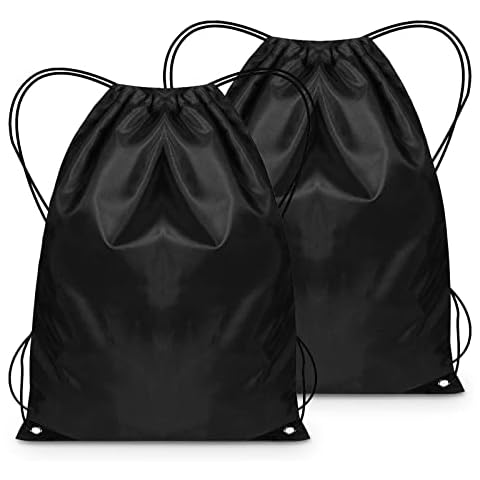 AURUZA 2PCS Drawstring Gym Bags for Sports Cover