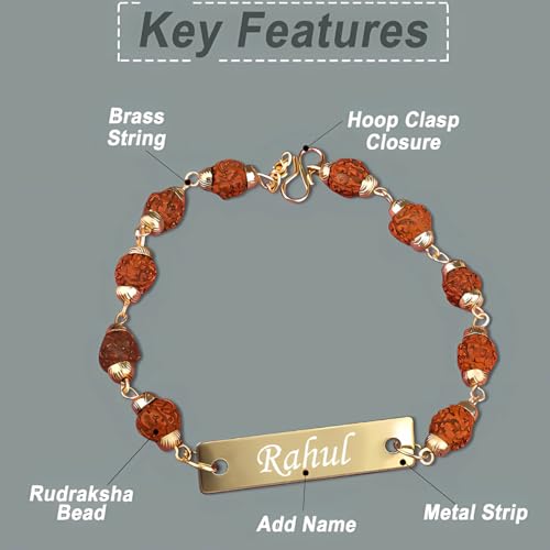 Image of Men's Personalized Wallet with Name Rakhi. Customized Slim Stylish Leather Purse with Metal Name Plate & Charm I Rakhi for Brother and Bhabhi Eco Friendly Rakhi Fo Bhai, Brothers Rakhi