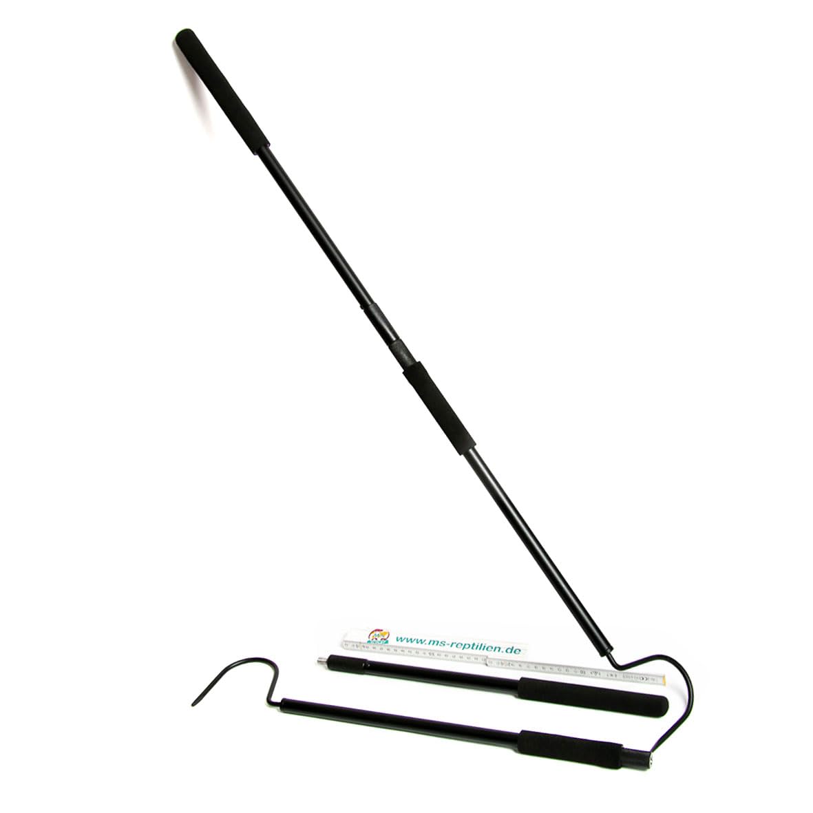 M&S Reptilien Schlangenhaken (2 in 1) 100 cm, zerlegbar mit Softgriffen