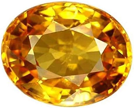 S KUMAR GEMS & JEWELS Certified Natural 3.25/5.25/8.25/9.25 Ratti Yellow Sapphire Stone (Pokhraj Stone/Pukhraj Stone) for Men and Women