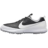 NIKE Men's Explorer 2 Golf Shoe, Black/White/Metallic Silver/Wolf Grey, 13 M US