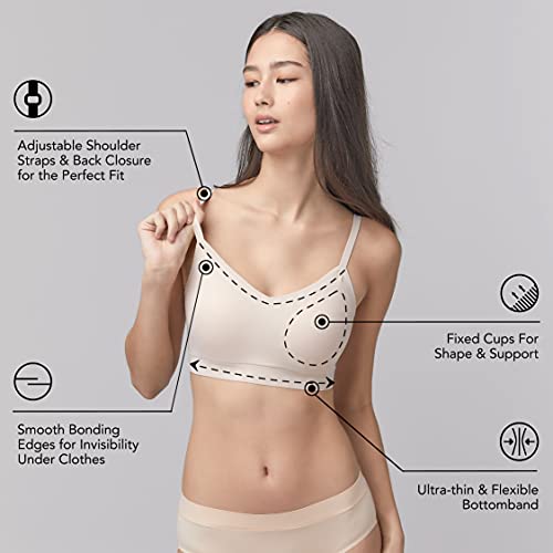 Image of Floatley Cozy Adjustable Bra Comfort Wirefree Seamless Bra with Embedded Pad for Women