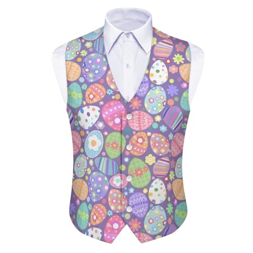 Formal Suit Vest for Men Slim Fit Casual V Neck 4 Button Business Dress Waistcoat Lightweight Vest Jacket S-4XL3