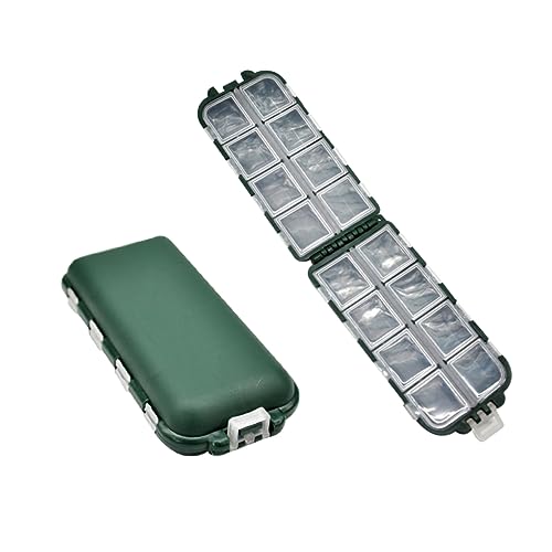 Happyyami 2Pcs Fishing Tackle Storage Boxes Organizer for Baits Hooks Portable Fishing Accessories Storage Case for Travel and Outdoor Use