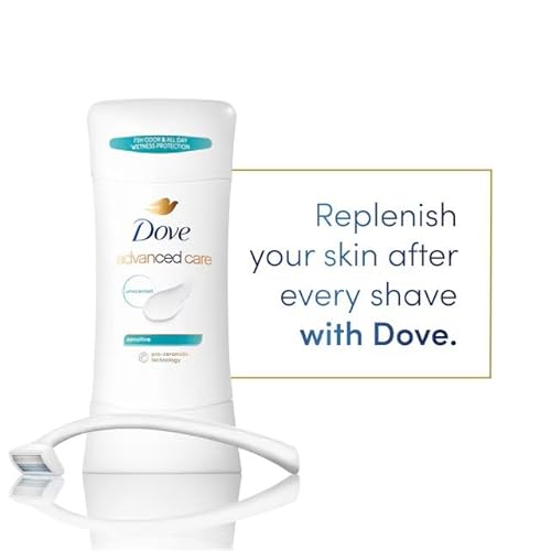 Dove 35588 Deodorant 2.6 Ounce Anti-Perspirant Sensitive Stick, 3 Pack, Unscented thumb #3