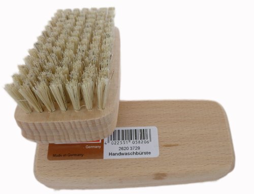 Preisvergleich Produktbild 2 Stück Handwaschbürste Nagelbürste Arztbürste Holz Bürste MADE IN GERMANY