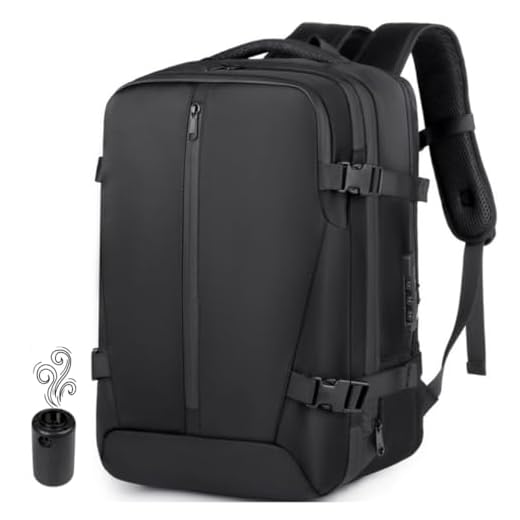Mochila Premium De Viagem A Vácuo Grande Executiva Bordo Expansível Notebook Bombinha Inclusa Bolsa Para Viagem Avião