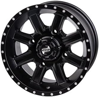 Tusk TERRABITE 28x10-14 8-Ply Radial UTV Tires on CASCADE Wheels for HONDA PIONEER 1000-5 (Matte Black)