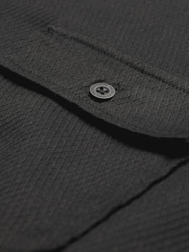 Image of The Souled Store Solids: Men and Boys Short Sleeve Collared Neck Button Front Cotton Shirts