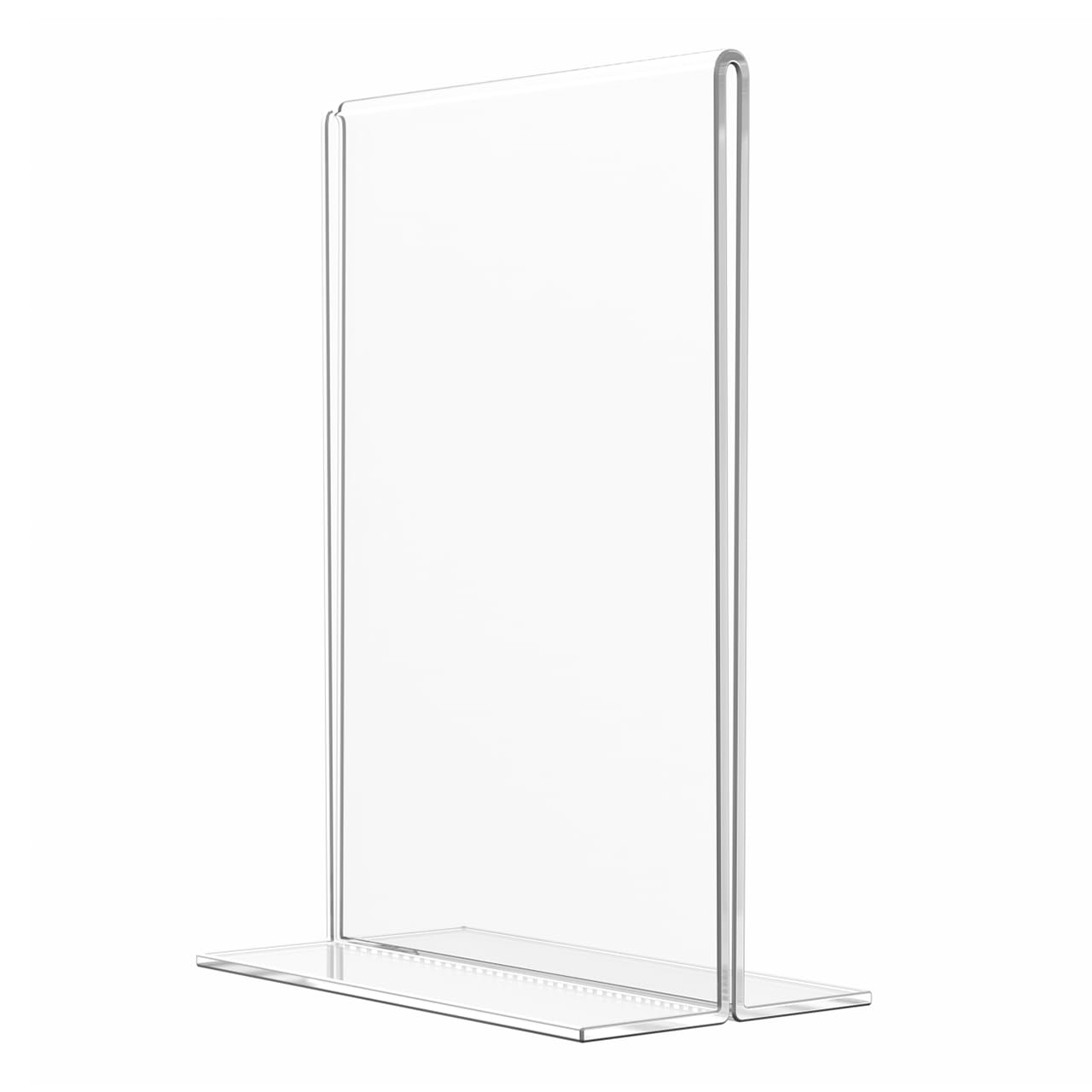 5 Pack Acrylic Sign Holder for 3.5" x 5" Signs Elegant Double Sided Table Number Display Clear Acrylic Place Card Stand for Wedding Receptions and