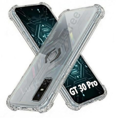 Image of Lustree infinix GT 30 Pro 5G Back Cover Case, Transparent Clear Shockproof Mobile Cover, Anti-Yellow (Slow Yellow), Camera & Screen Protection, Slim Protective Case for infinix GT 30 Pro 5G