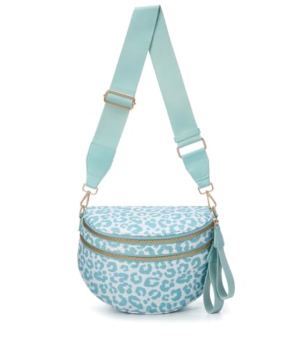 Image of FEIBOON Spacious Nylon Crossbody Bag Bum Bag Handbags Wallets Purses Trendy Shoulder Bag for Women