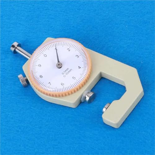 Medidor de grosor portátil 0-10 mm aluminio plata miniatura 6