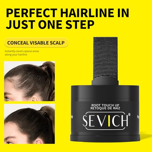 Image of Sevich Hairline Powder, Gray Root Touch Up, Sweatproof, Brown