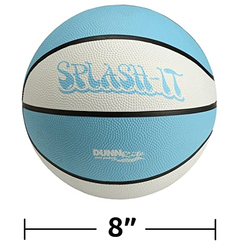 Dunnrite Products 8" Diameter Midsize Aqua B120 Pool And Lake Water Basketball, Waterproof #TOP2