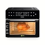 Tower Vortx Platinum Xpress Digital Air Fryer Oven with Vizion Viewing Window, 18 Cooking Options, 2 Hour Timer, 1800W, Black, T17122