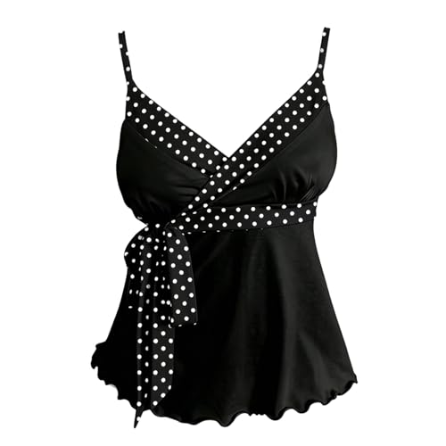 Camiseta de tirantes YKPAVV Top 2000S mujer top corto anudado casual