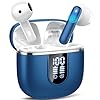 Bluetooth Kopfhörer, Kopfhörer Kabellos Bluetooth 5.4 In Ear Kopfhörer mit 4 ENC Noise Cancelling Mikrofonen, 40Std Ohrhörer mit LED Anzeige USB-C, IP7 Wasserdicht Earbuds für Sport Studium, Blau