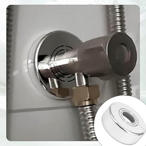 4 Stück Rosetten für Duscharmaturen, 70x30mm Duscharmatur Abdeckrosette, Rosette Duscharmatur, Duschrosette Abdeckung, Abdeckrosette 3 Größen Verstellbar für Duscharmaturen, Wasserhähne, Heizungsrohre