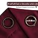 H.VERSAILTEX Curtains Ultra Sleep Well Microfiber Blackout Thermal Insulated Grommet Drapery Panels Energy Efficient Window Curtains/Drapes for Christmas (Set of 2, Burgundy, 52 x 96 Inch)