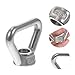 FRCOLOR 304 Stainless Steel Triangle Ring Nut Eye Nut Lifting Hardware Marine Grade Tie Down Rings Industrial Fastener