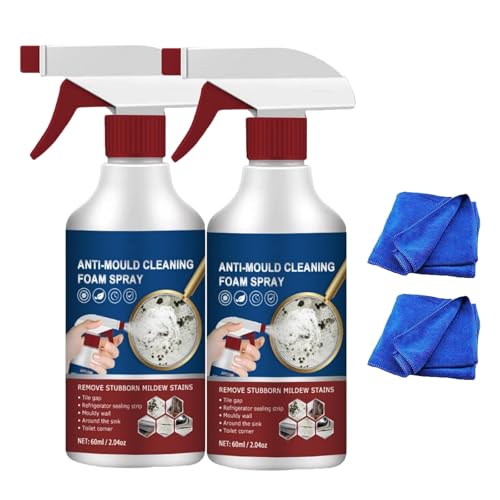 Jr 60ML̓Jr Xv[ Anti-Mould Cleaning Foam Spray tH[̓r 3in1 Ǘp̓r prA܁yE^Cpz ƒpN[i[  gpȒP (2)