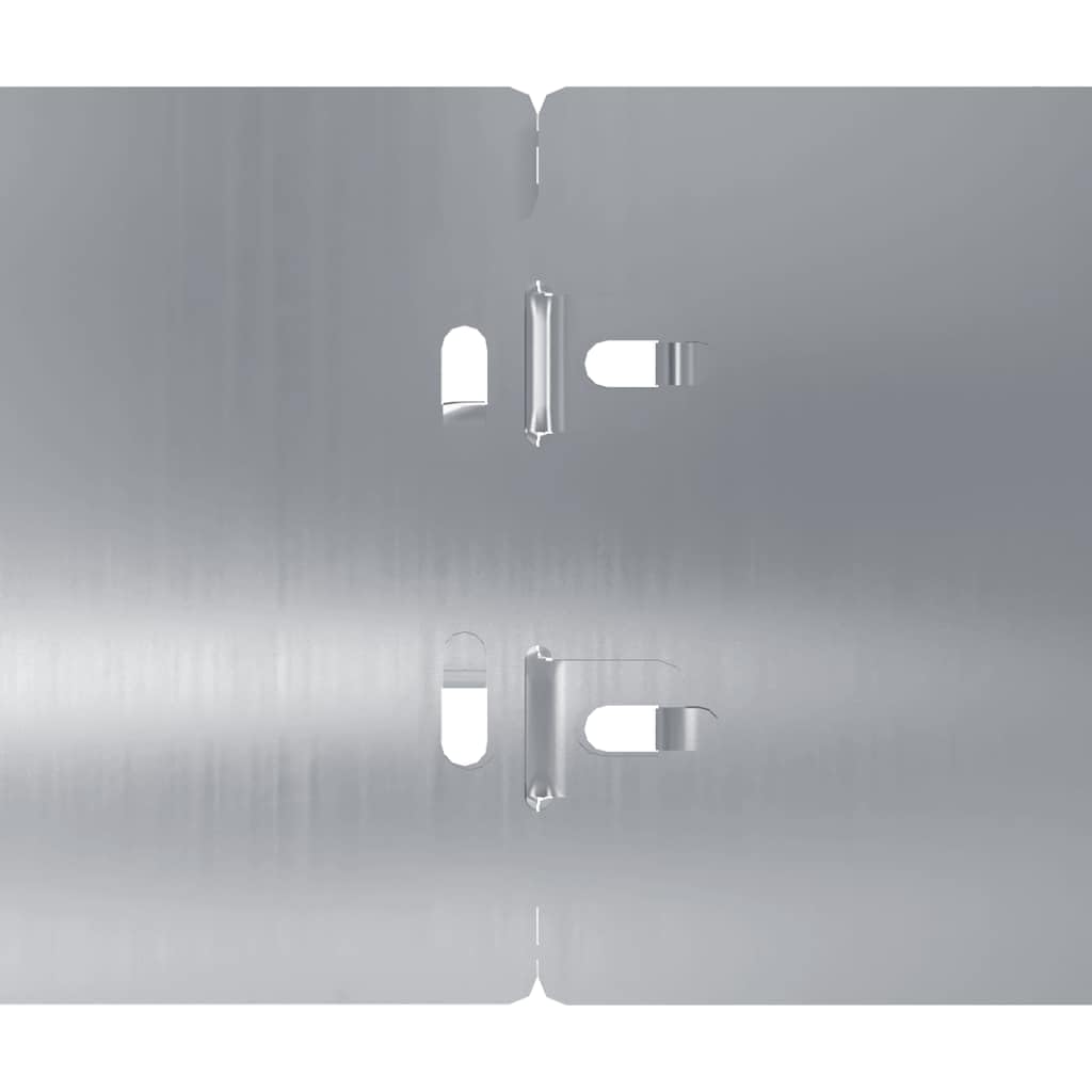 Lot de 10 bordures de pelouse en acier galvanisé, 10 x 103 cm, bordure de jardin en métal pour la définition des paysages, bord d'herbe flexible résistant à la rouille pour lits de fleurs