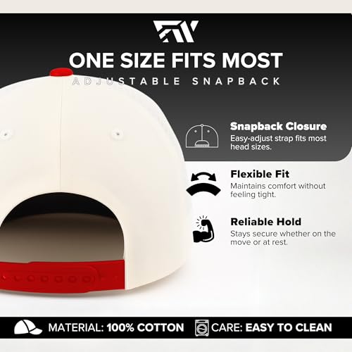 Image of Country Trucker Hat - Western Snapback Baseball Cap - Vintage Embroidered Hat for Men & Women