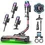 Ultenic U18 Pro Aspirateur Balai sans Fil, 55kPa Puissant Poils d'animaux, GreenEye, 80min Autonomie, HEPA H13 Anti-Allergie, Tube Pliable, Maison et Voiture