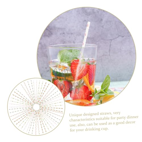 Beaupretty 100pitillos de papel tropical para fiesta miniatura 2