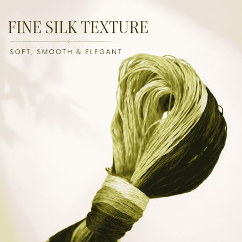 Image of Mulberry Silk Floss Embroidery Thread Floss-Cross Stitch Threads China Silk Woven Jewelry Threads DIY Sewing Kits (108)
