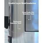 Coffee Urn, Commercial Grade Hot Water Dispenser with Coffee Percolator,110 Cups 16L Stainless Steer Hot Beverage Thermos,Hot Water Urn for Catering,Silver - Image 4