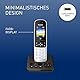 Panasonic KX-TGH722GS Schnurlostelefon Duo mit Anrufbeantworter (DECT Telefon, strahlungsarm, Farbdisplay, Anrufsperre, Freisprechen) schwarz