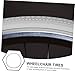 Ipetboom 2pcs Wheelchair Tires Pu Elastic No Inflate Replacement Wheels for Wheelchairs