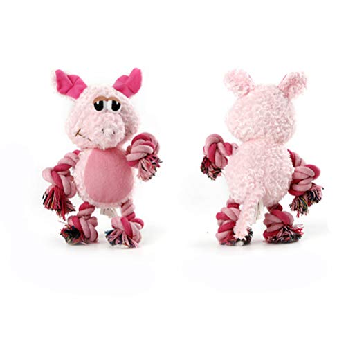 Brinquedos de mastigar duráveis para cães Popetpop Brinquedos de pelúcia para cães com pernas de cor