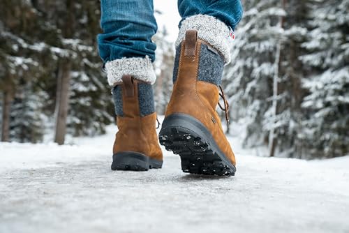 Image of Icebug Mens Adak BUGrip Winter Hiking Boot with Carbide Studded Traction Sole