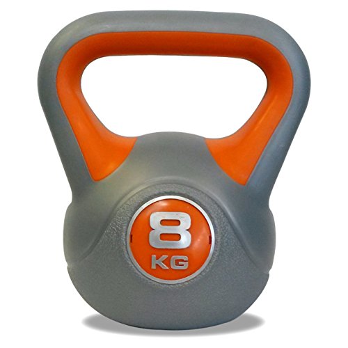 DKN  8 kg Pesa Rusa de Vinilo (Unisex, Color Gris/Naranja, 8 kg