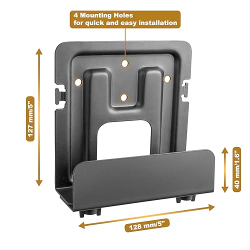 RICOO Universal Halterung für IP-TV Set Top Wandhalterung Router Z0602 für Mediageräte Television Befestigung Smart TV Streaming Box Media Player Festplatten Sat Boxen – Bild 7