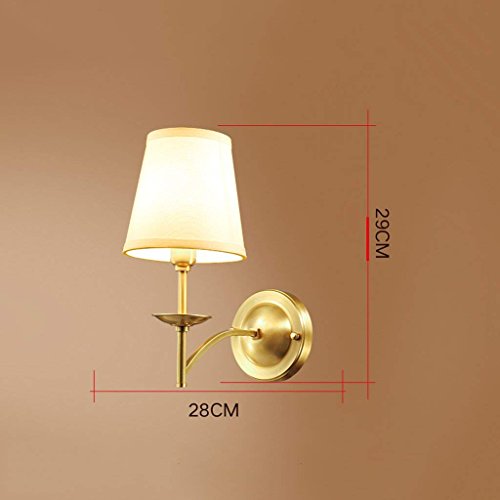 Lámpara de pared de cobre completo GZ con diseño europeo simple de alta gama 7