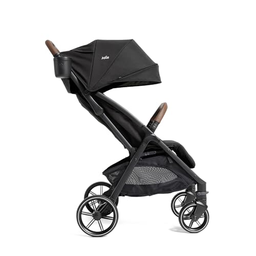 Image of Joie Baby, Nutmeg Compact Travel Stroller, Lightweight Baby Stroller with One‑Hand Fold, Multi‑Position Recline, Smooth Ride Suspension(Shale)