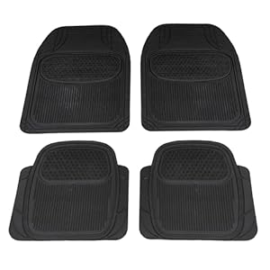 CarMats.co.uk Rubber Car Mats – All Weather Universal Non-Slip Heavy Duty Floor Mats – For Cars, SUVS, Trucks & Vans.