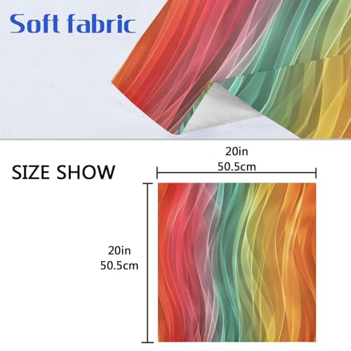 Servilletas de tela multicolor pack x6 20 x 20 pulgadas miniatura 6