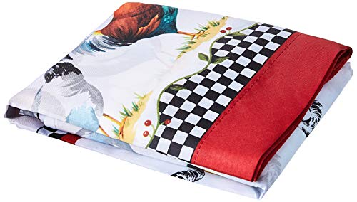 Achim Home Furnishings Top of Morning Cottage Set, 57”x24”, Black/White