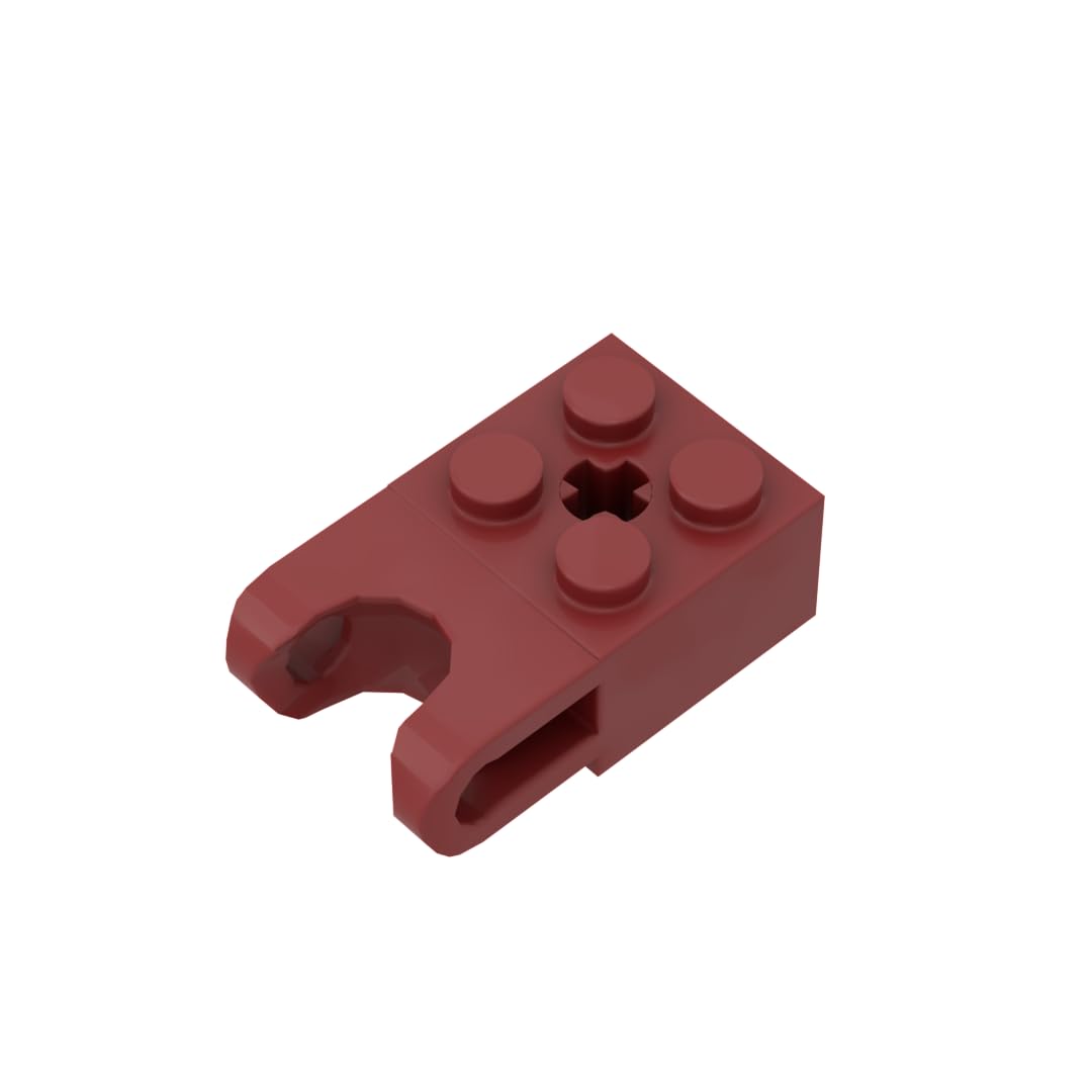 GDS-1206 92013 Hinge Brick Technic Brick Special 2x2, Dark Red, 10 PCS — image 1