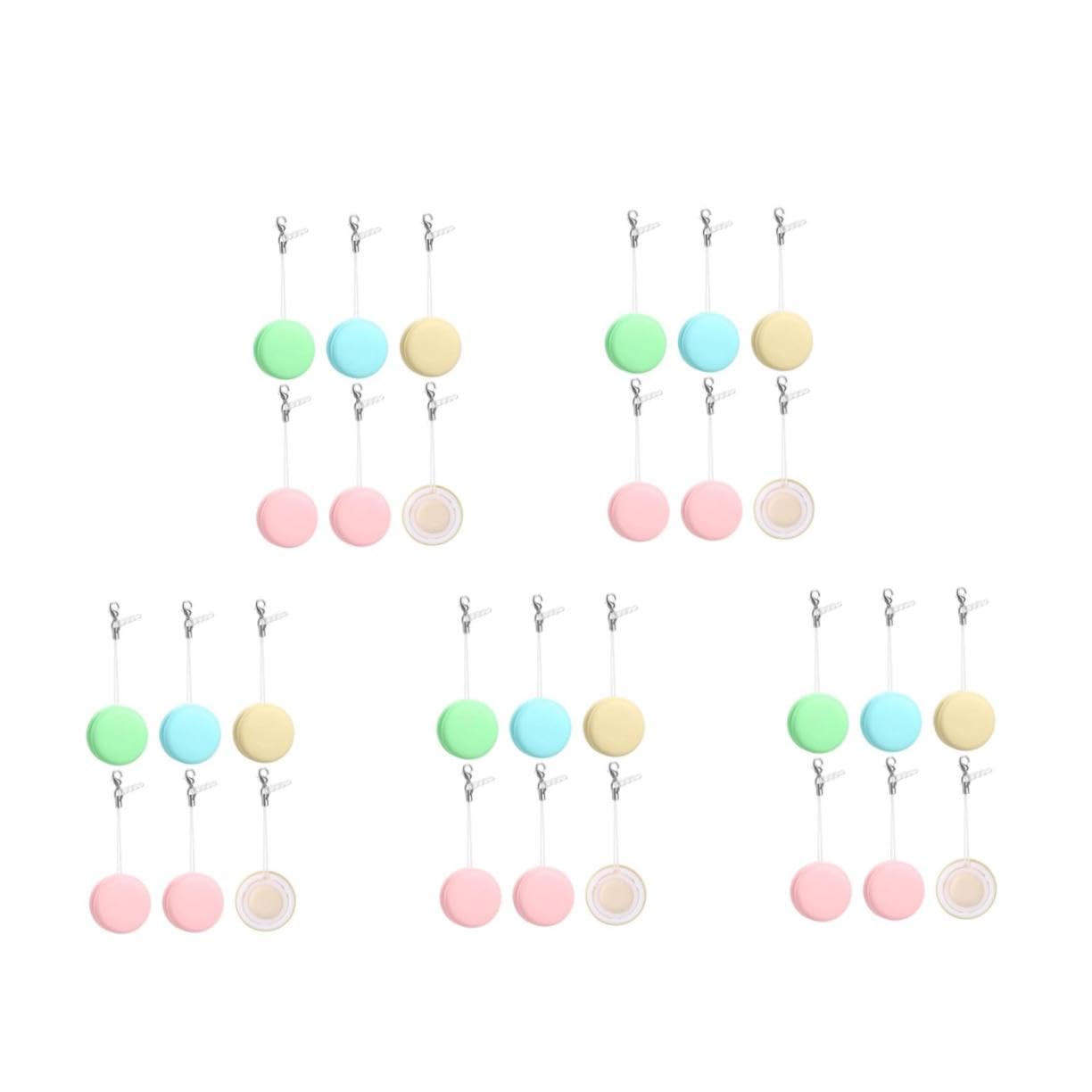 30pezzi Macaron Cleaning Wiper Per Schermi Di Telefono e Occhiali Panni Microfibra Per Pulizia Senza Lint e Macchie Leggeri e Compatti
